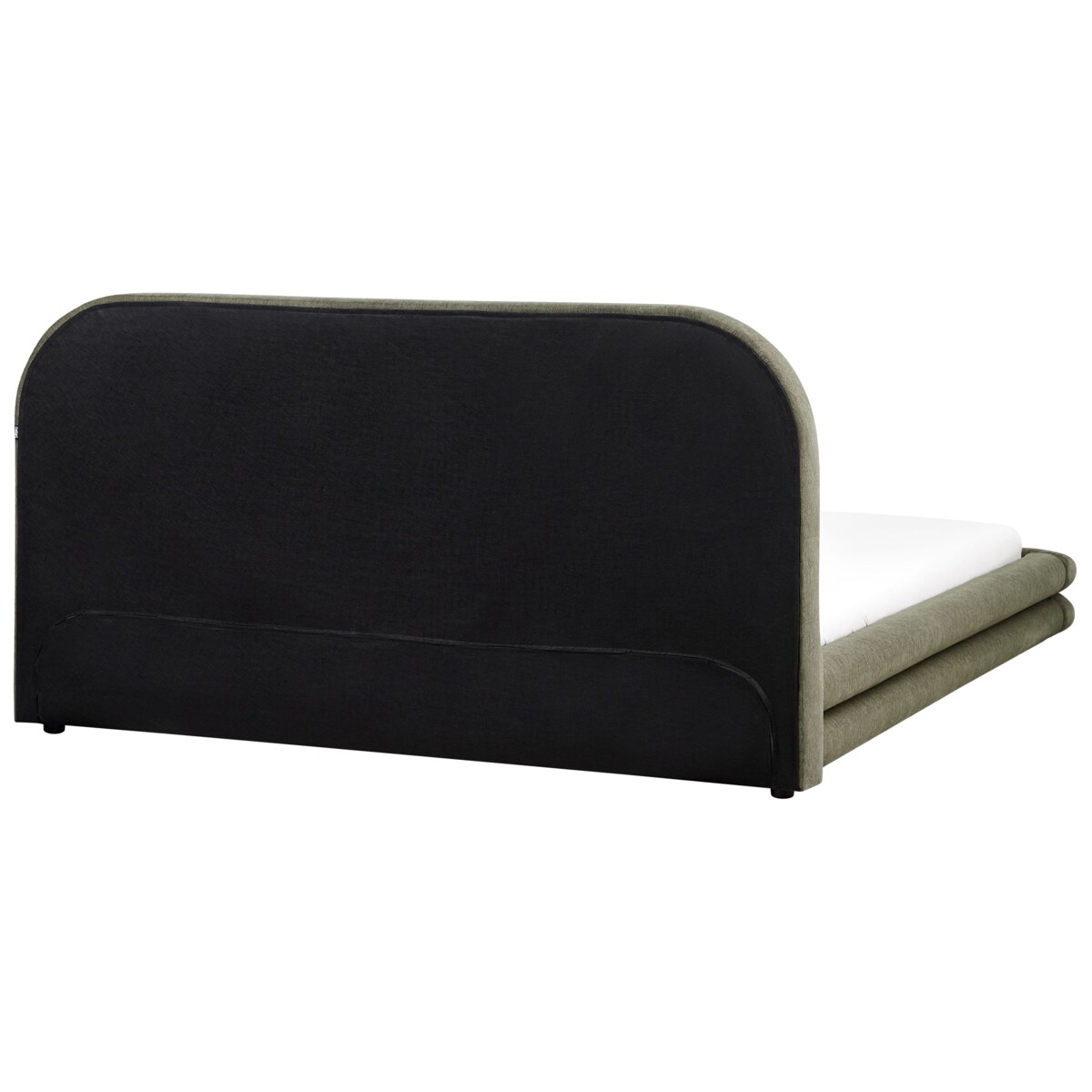 Łóżko Len syntetyczny LAVARDENS 180 x 200 cm Ciemnozielony