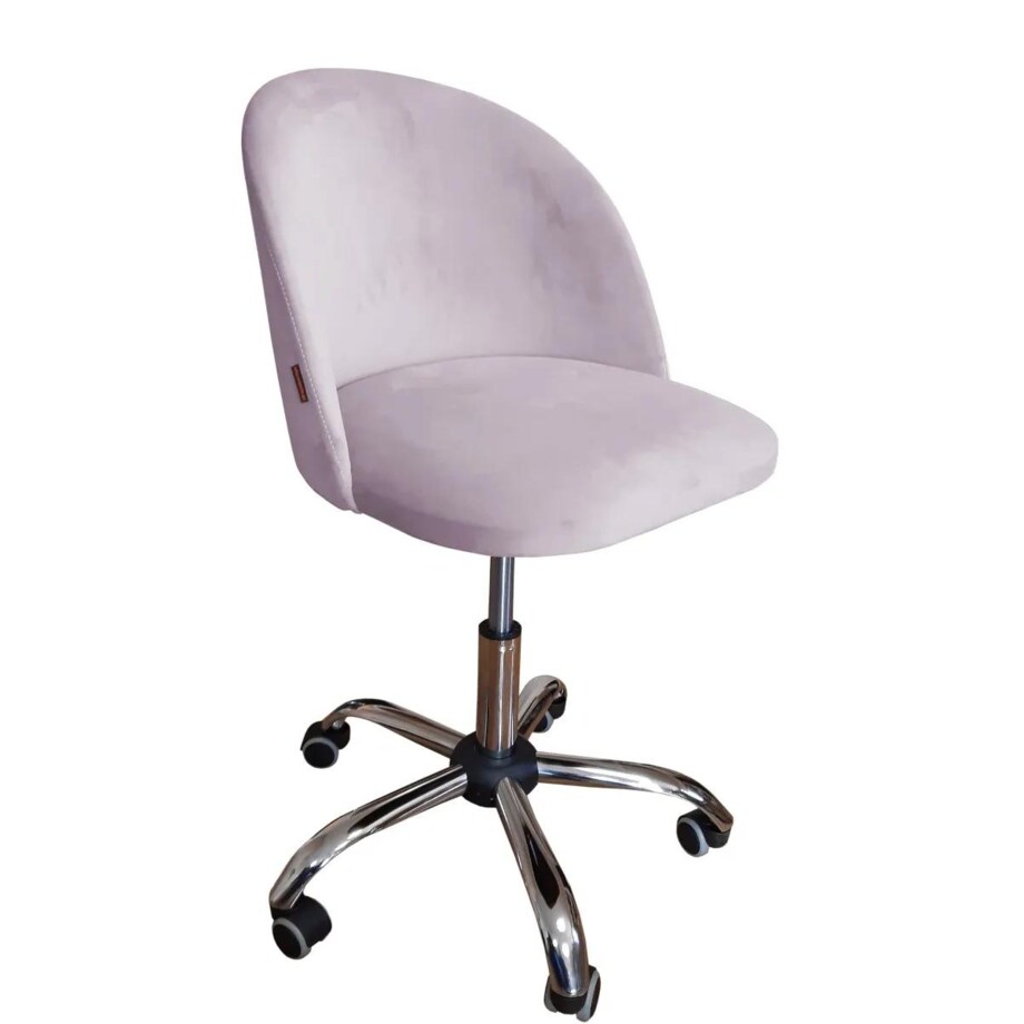 Fotel CLAUDINE VELVET jasno różowy