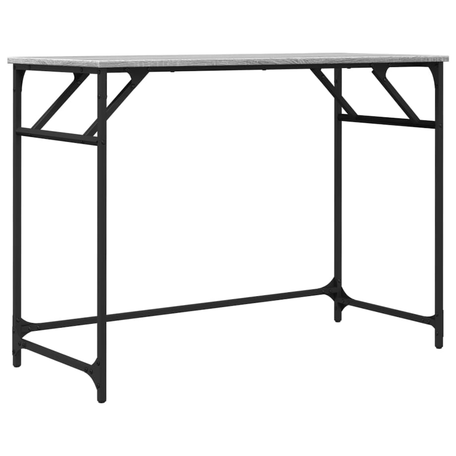 vidaXL Biurko, szary dąb sonoma, 100x45x76 cm, materiał drewnopochodny