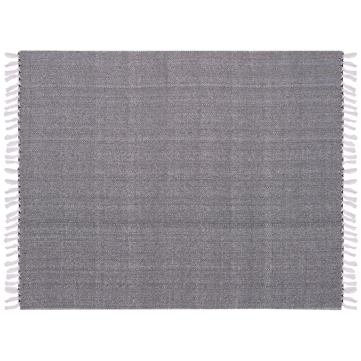 Koc bawełniany 130 x 160 cm czarny TANGIER