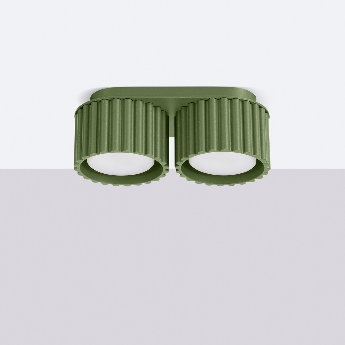 Plafon AURA 2 zielony oliwkowy Gx53