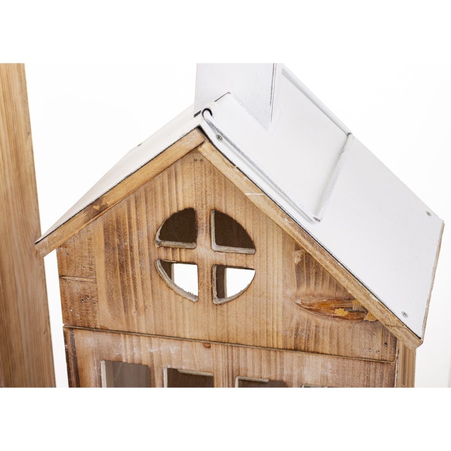 Lampion 2 szt. z białymi daszkami 73x33x26 cm HYRA