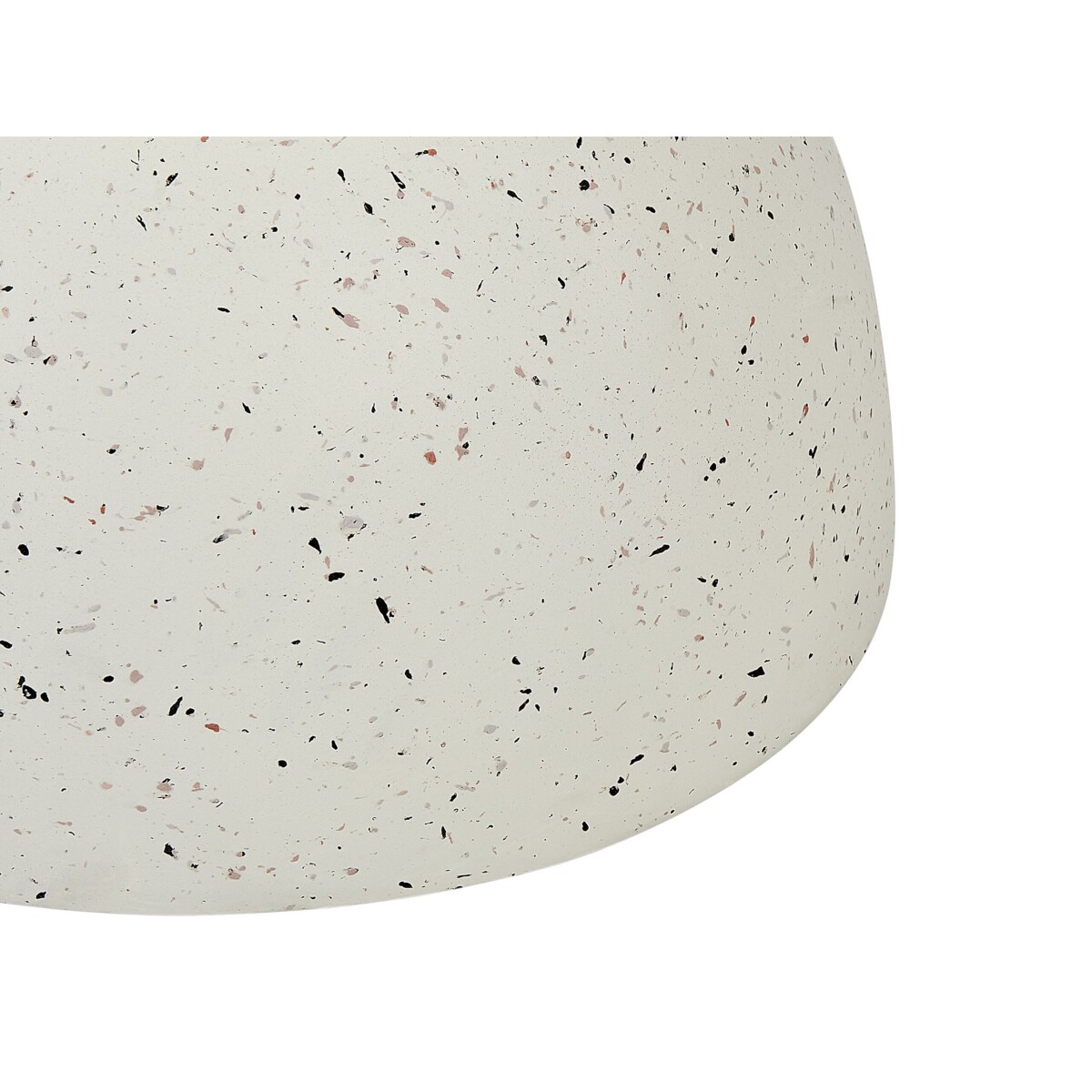 Stolik pomocniczy biały z efektem lastryko CAORIA