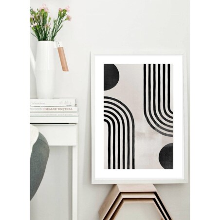 Poster Story, Plakat, Obraz - Czarny Łuk No2, wymiary 21 x 30 cm