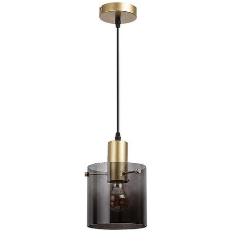 LAMPA wisząca DONATI 5222 Rabalux szklana OPRAWA okrągły zwis przydymiony złoty