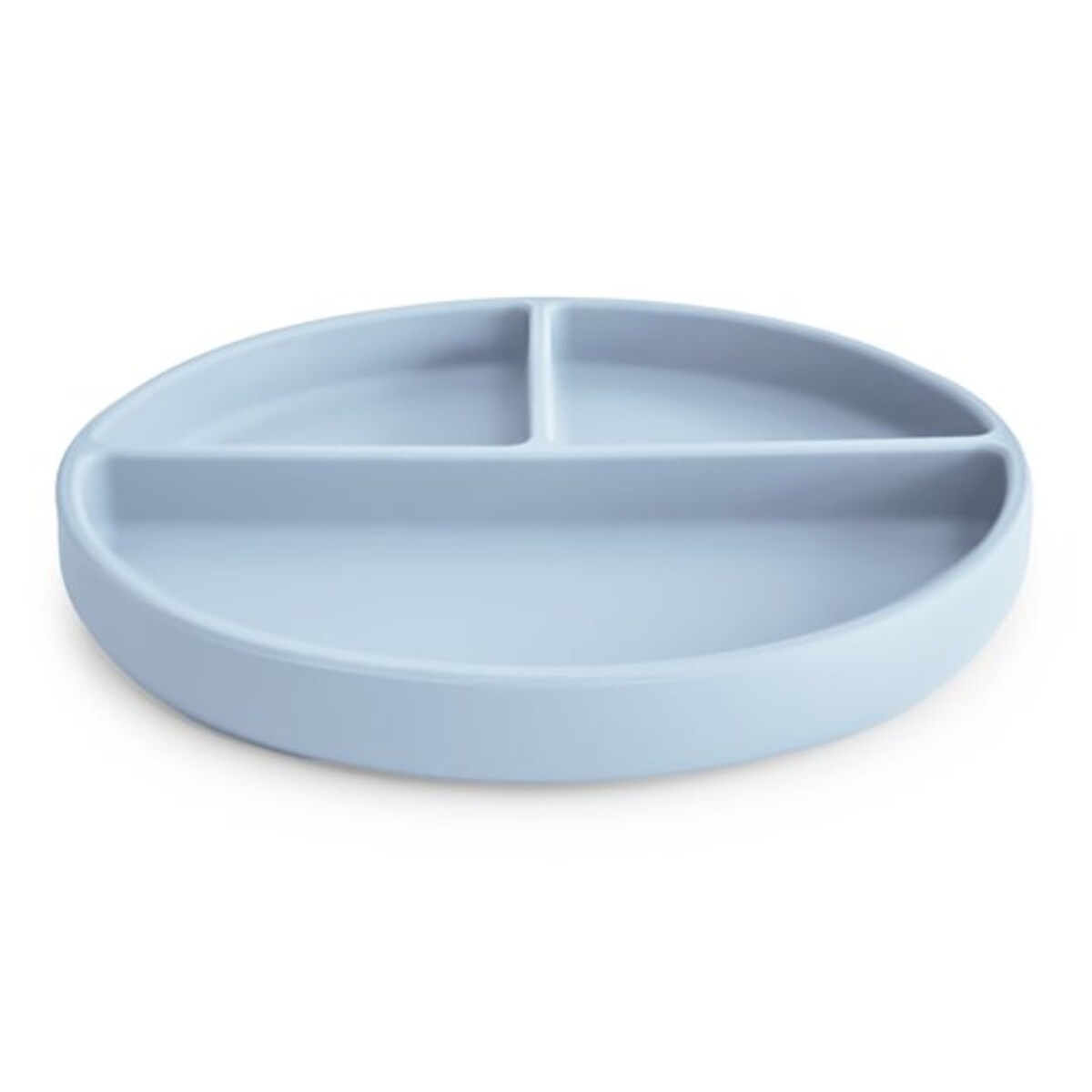 Mushie Silikonowy Talerzyk Dzielony dla Dziecka Powder Blue