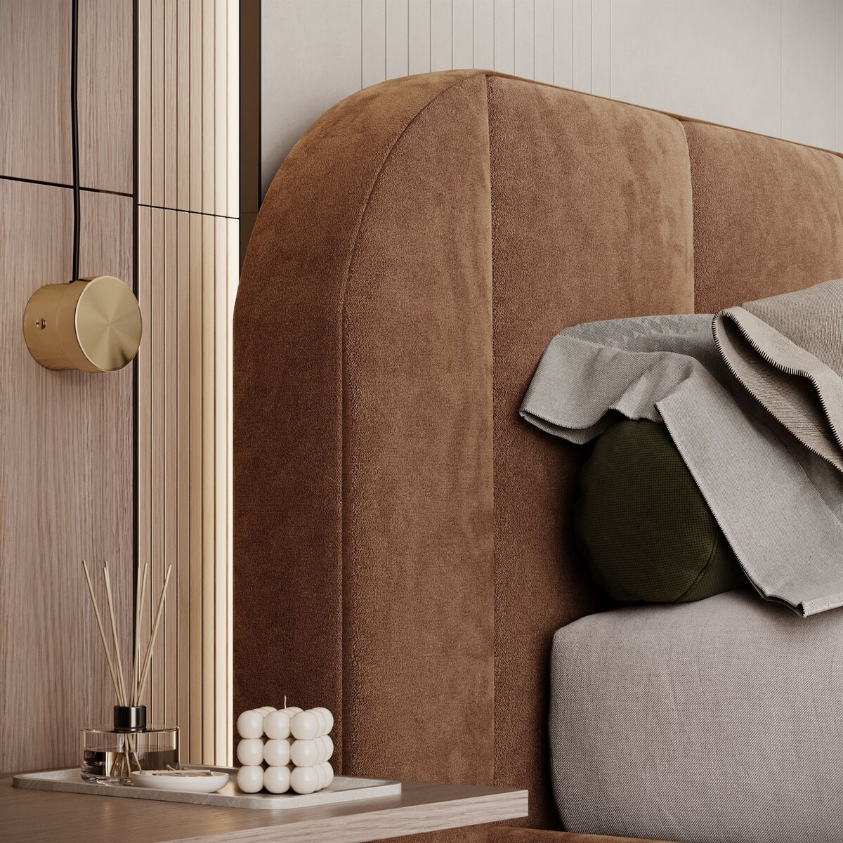 Łóżko tapicerowane AMARA, pojemnik, stelaż 32, 160x200, Royal Velvet 87198