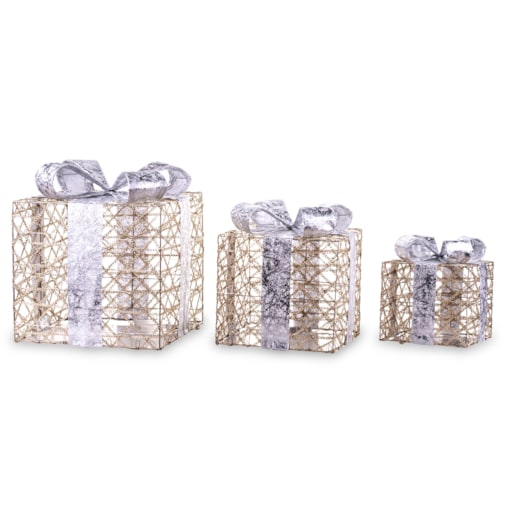 Pudełka 3 szt. świecące GABISO