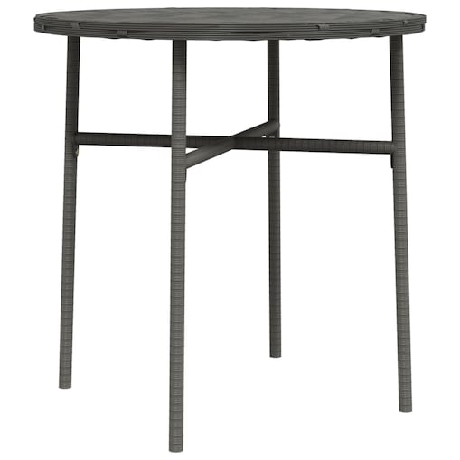 vidaXL Stolik herbaciany, szary, 45 cm, polirattan
