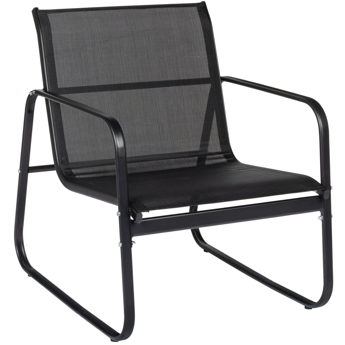 Zestaw mebli ogrodowych 2 x fotel sofa stolik czarny FUNFIT garden