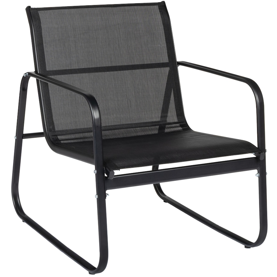 Zestaw mebli ogrodowych 2 x fotel sofa stolik czarny FUNFIT garden