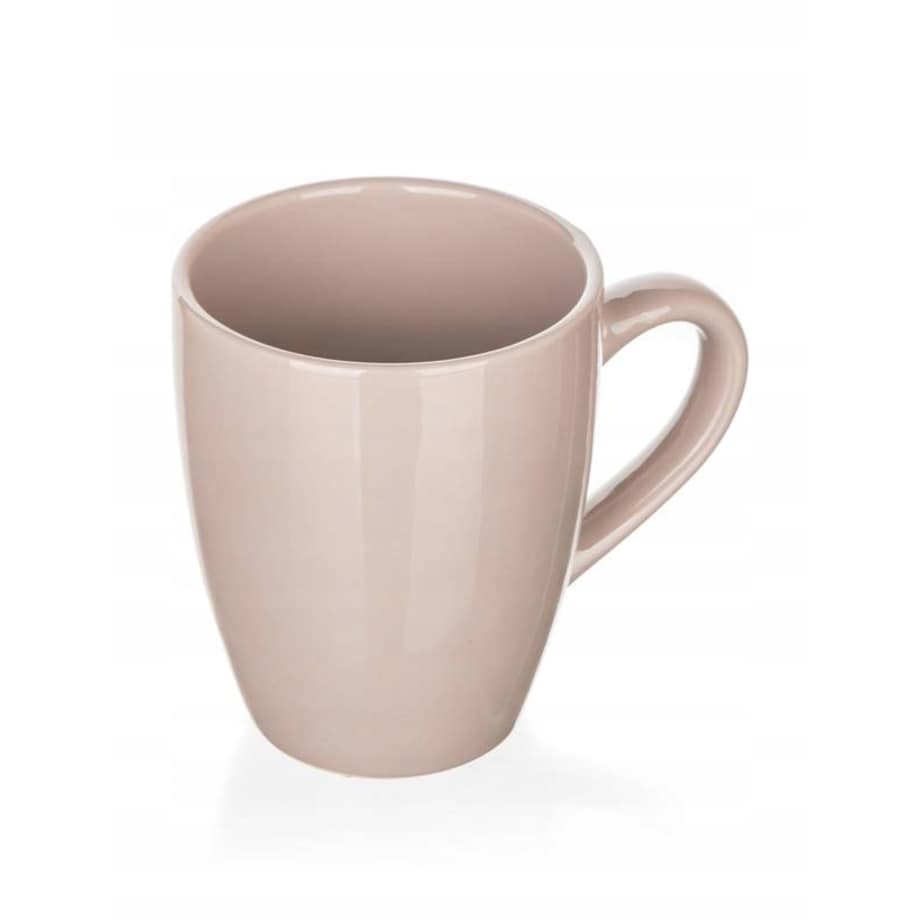 KUBEK CERAMICZNY 2 x 370ml kolor latte na napoje herbatę kawę zioła
