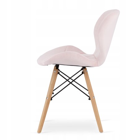 Zestaw Stół+ 2 Krzesła Różowe Do Jadalni Kuchni Salonu Biura Okrągły Biały