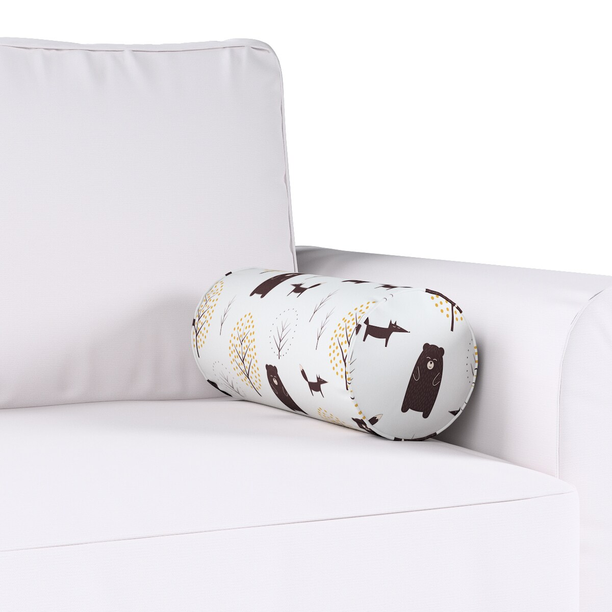 Wałek Ruby, ecru-brązowy, Ø16 x 40 cm, Magic Collection