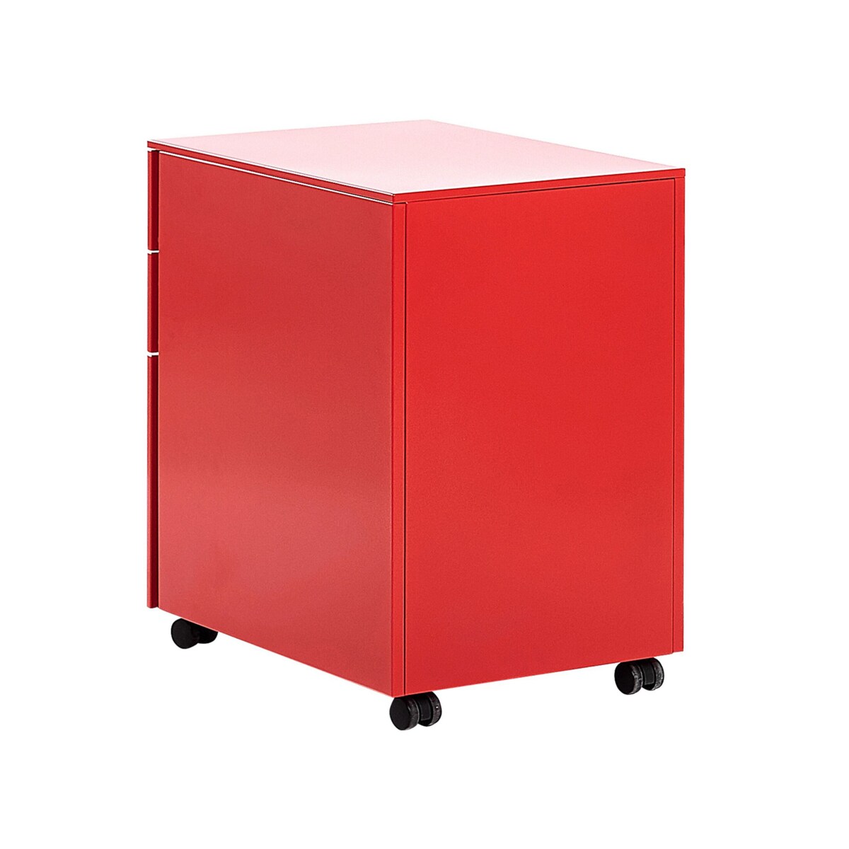 Szafka biurowa metalowa czerwona CAMI