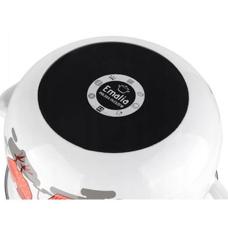 GARNEK EMALIOWANY pleszew 18cm 2,9 L kuchenny do gotowania obiadu w KURY