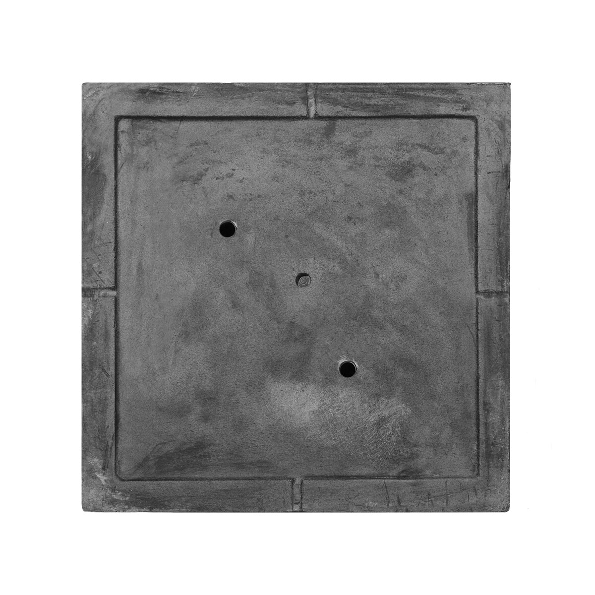 Doniczka kwadratowa 40 x 40 x 38 cm czarna PAROS