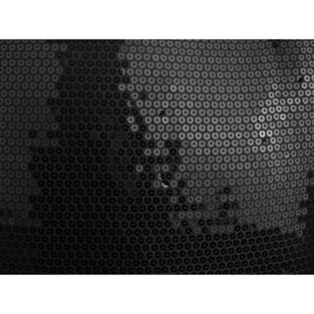 2 poduszki dekoracyjne w cekiny 45 x 45 cm czarne ASTER