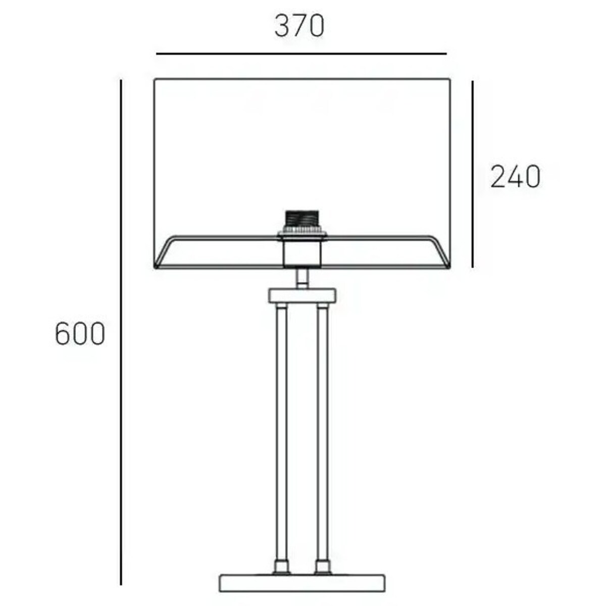 Stojąca LAMPA klasyczna ATHENS  T01444WH CR Cosmolight abażurowa LAMPKA stołowa biurkowa do gabinetu biała
