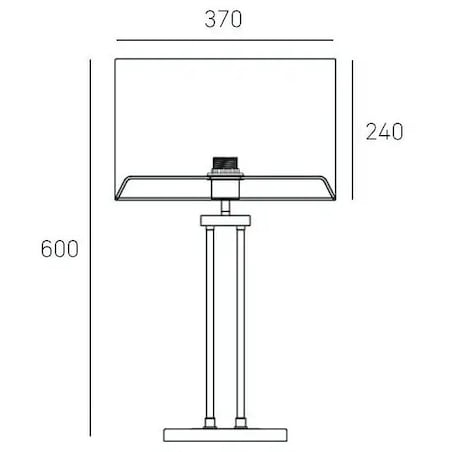 Stojąca LAMPA klasyczna ATHENS T01444WH CR Cosmolight abażurowa LAMPKA stołowa biurkowa do gabinetu biała