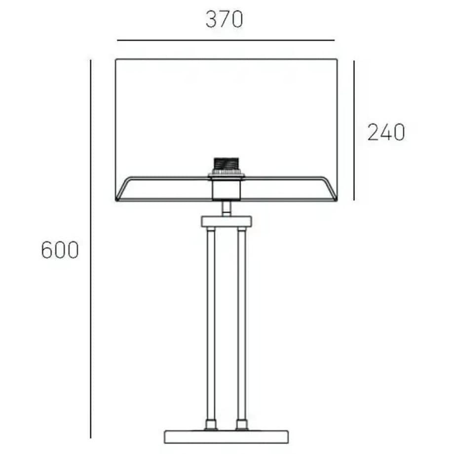 Stojąca LAMPA klasyczna ATHENS T01444WH CR Cosmolight abażurowa LAMPKA stołowa biurkowa do gabinetu biała