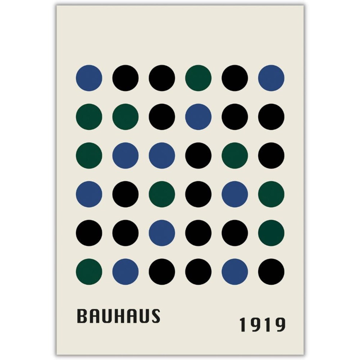 plakat bauhaus circles 1 30x40 cm