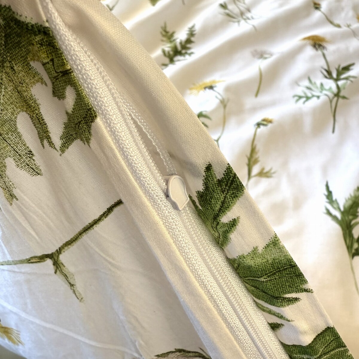 Pościel bawełniana 200x220 cm Kłosy na białym tle wiosna