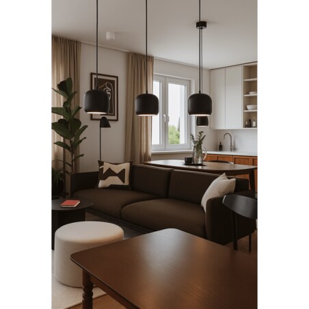 LAMPA WISZĄCA ALUMINIOWA ORIONIS M CZARNA