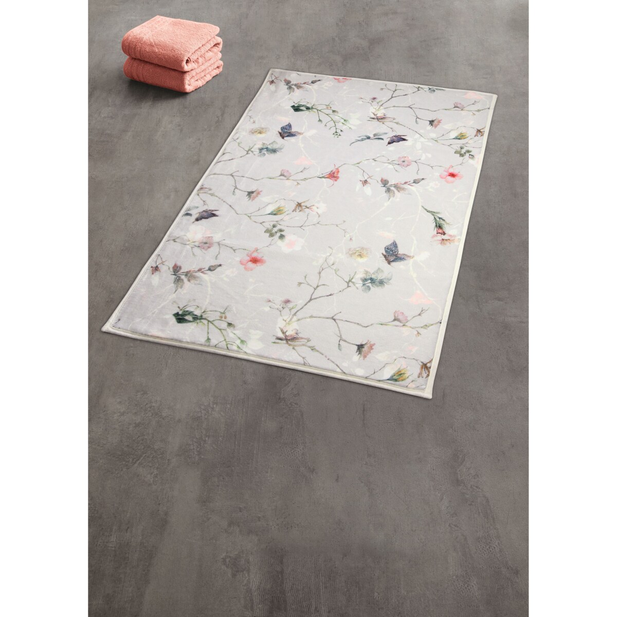Kleine Wolke Flores supermiękki Dywanik łazienkowy Multicolor 50x 60 cm