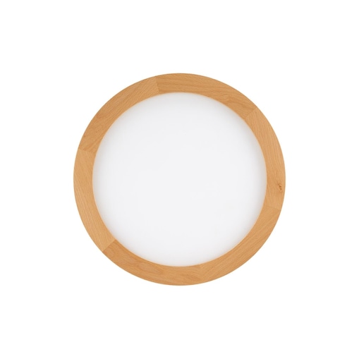 Plafon łazienkowy LED 24W IP54 TK Lighting Aqua Wood Buk 32,5 cm 2565 lm 3000/4000/6500K biały/drewno