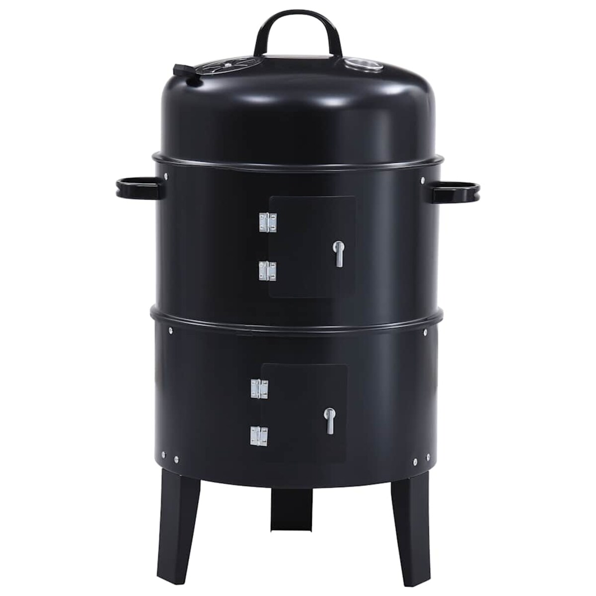 vidaXL Grill węglowy z wędzarnią 3-w-1, 40x80 cm