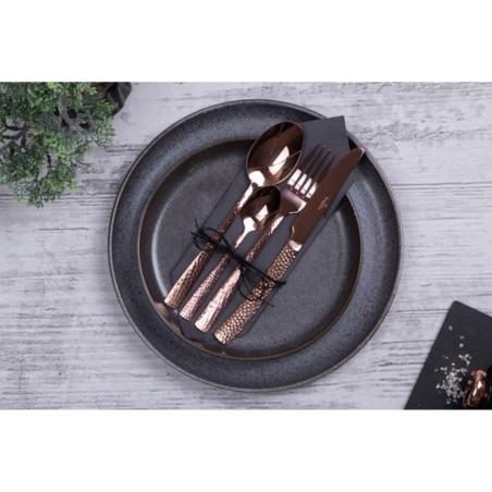 Komplet sztućców 24 elementy dla 6 osób błyszczące sztućce BERLINGER HAUS Rose Gold