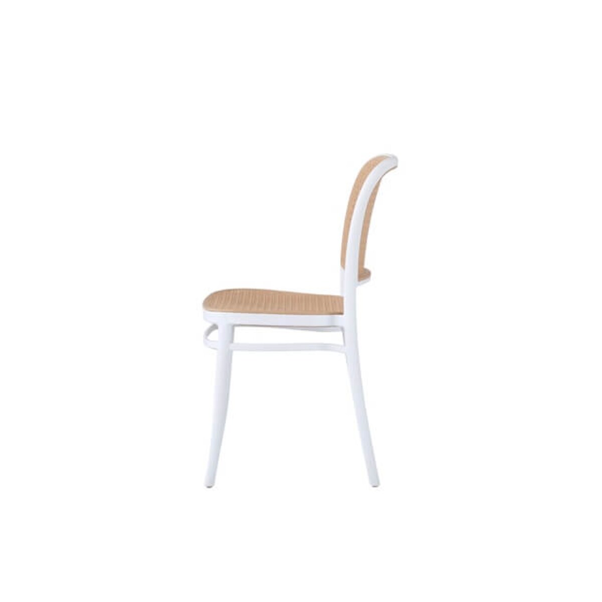 Krzesło kuchenne Wicky KH010100245 ażurowe białe ratan