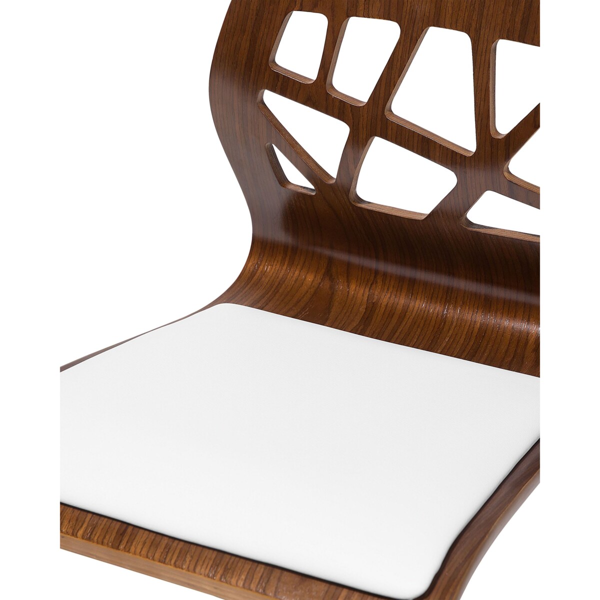 Zestaw 2 krzeseł barowych PETERSBURG Ekoskóra Obrotowy Biały