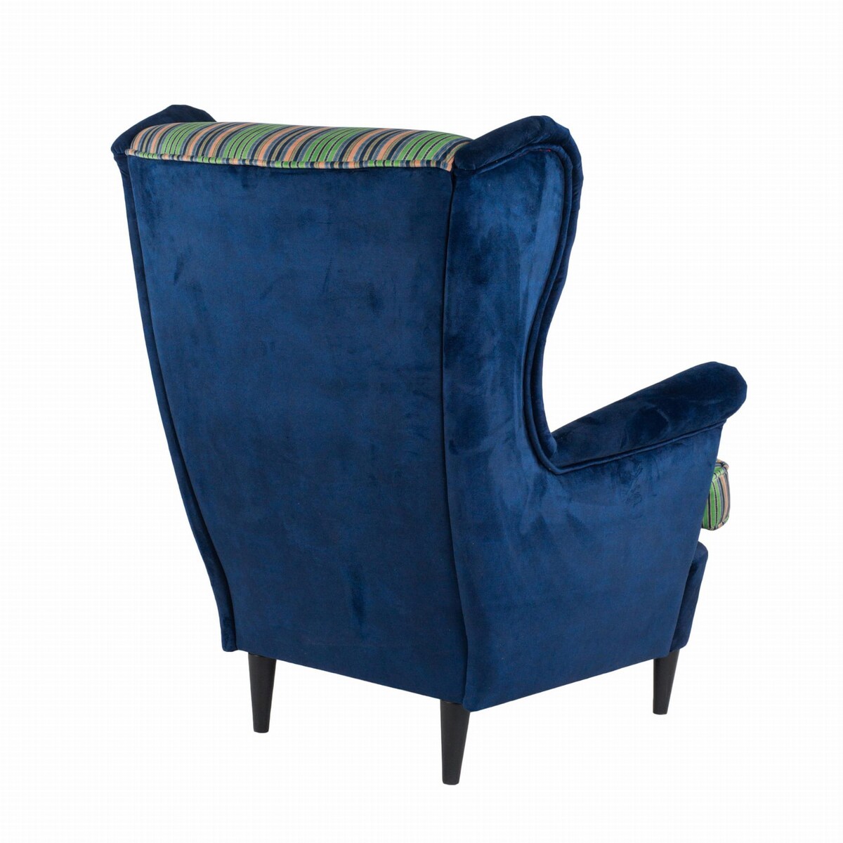 Fotel uszak Cambridge velvet – elegancki fotel wypoczynkowy do salonu i sypialni z autorskim wzorem