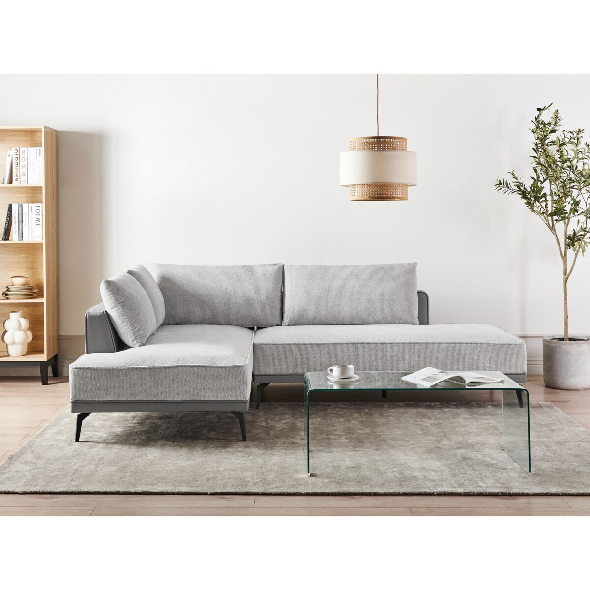 Sofa modułowa MYKEN dla 3 osób Prawostronny