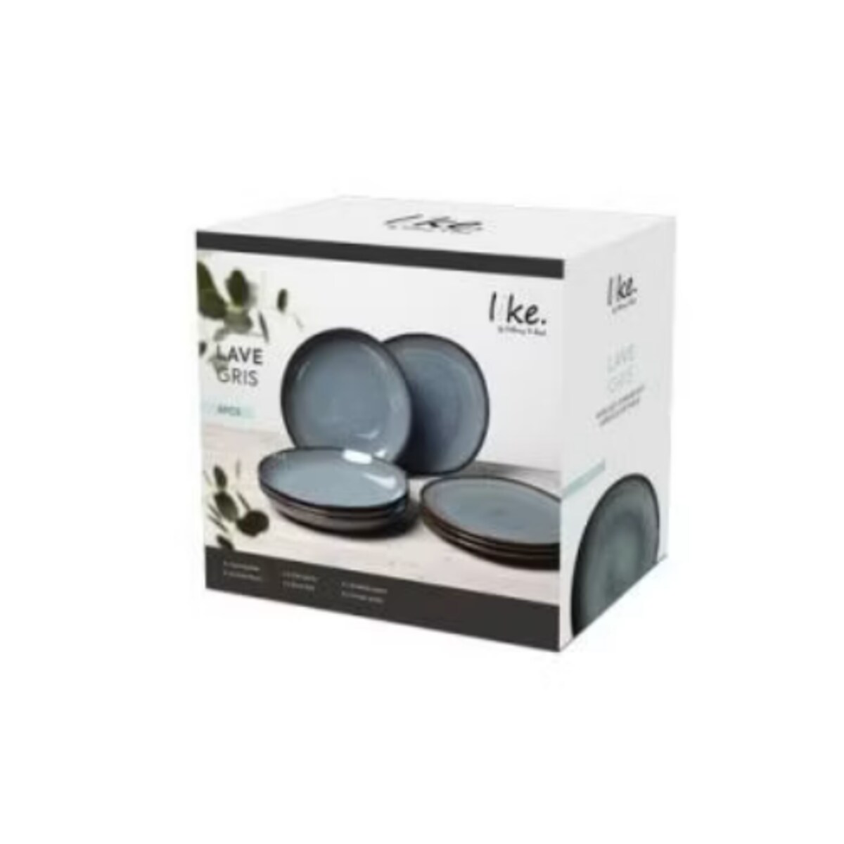 Zestaw obiadowy dla 4 osób Lave Gris, 8 el, Villeroy & Boch