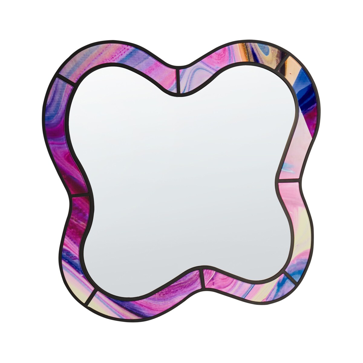 Lustro ścienne PULNOY Różowy