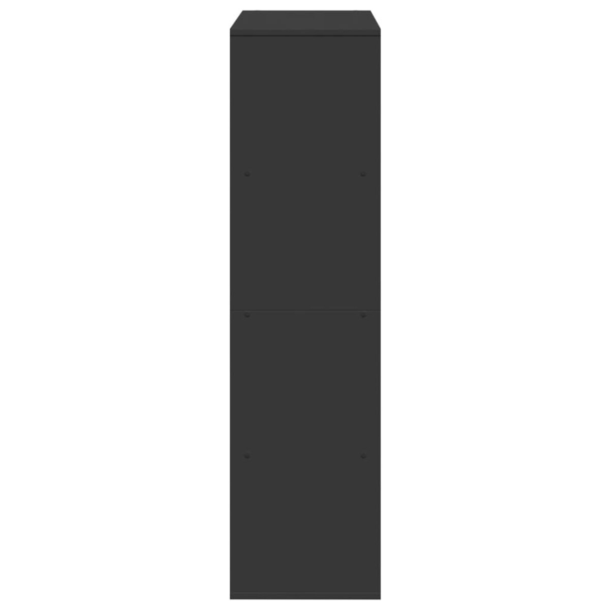 vidaXL Regał/przegroda, czarny, 100x33x125,5 cm