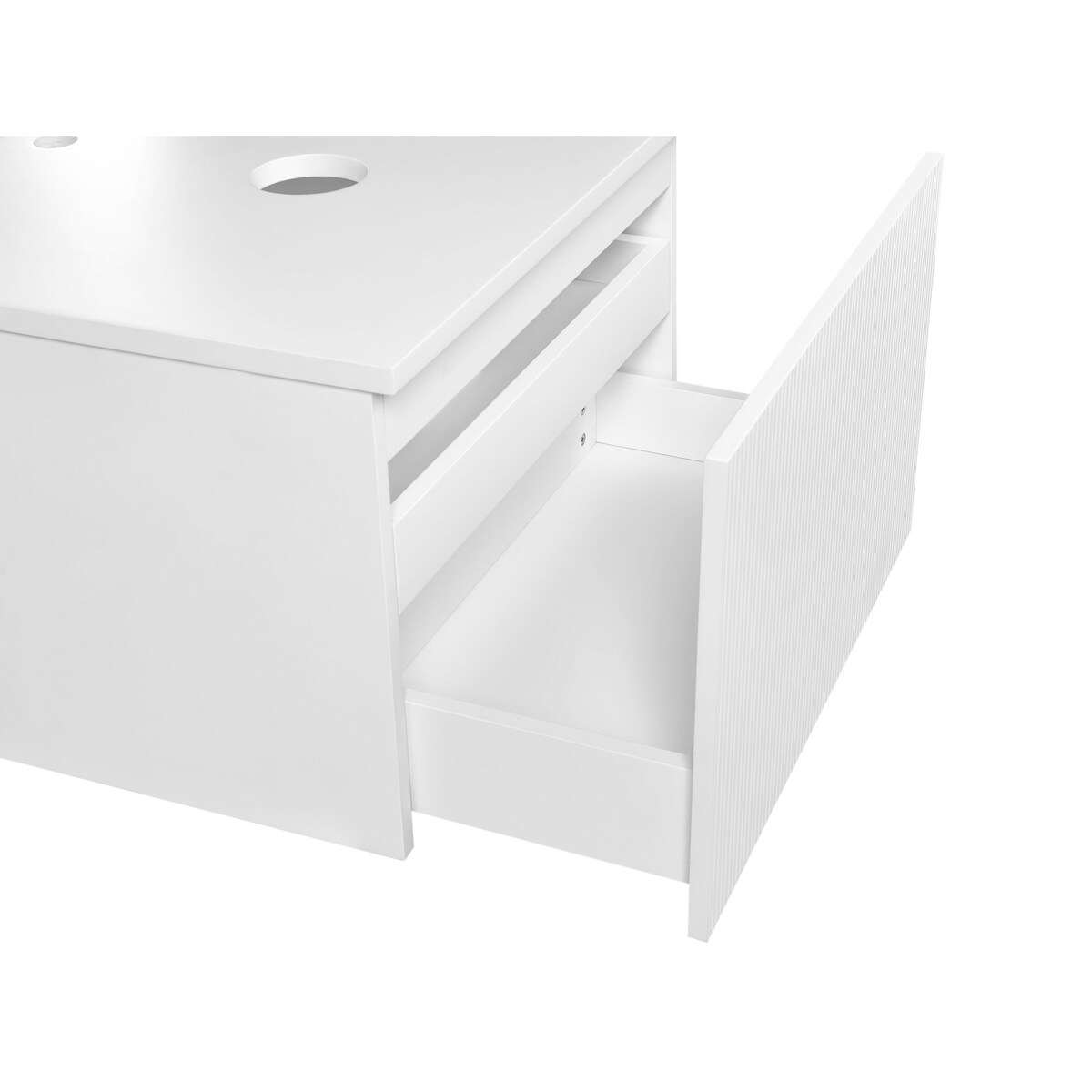 Szafka łazienkowa wisząca 60 x 52 cm biała ALZIRA