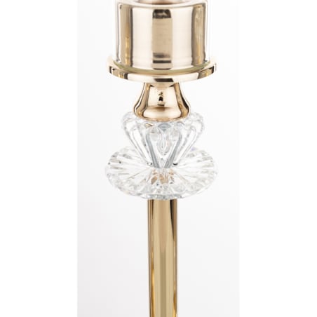 Świeczniki metalowe 3 szt. 50/45/40x11 cm CANDELIER złote