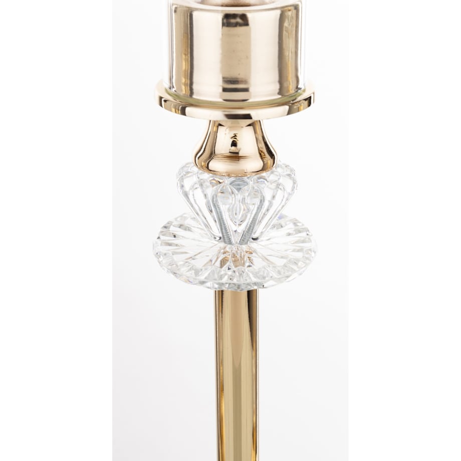 Świeczniki metalowe 3 szt. 50/45/40x11 cm CANDELIER złote