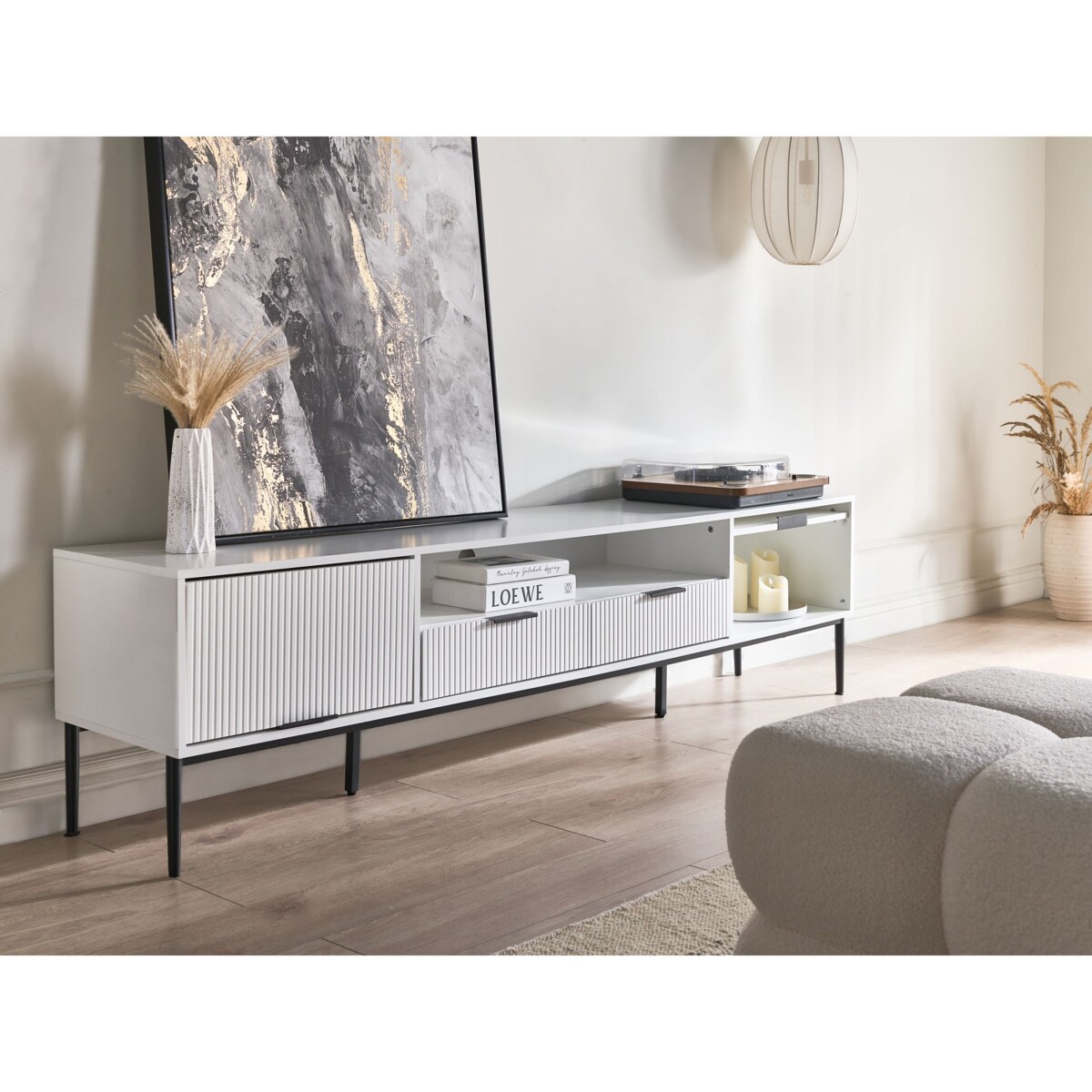 Szafka RTV LEDUC Biały