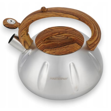 Duży Tradycyjny Czajnik Z Gwizdkiem Stali Nierdzewnej 3L Na Indukcję Gaz