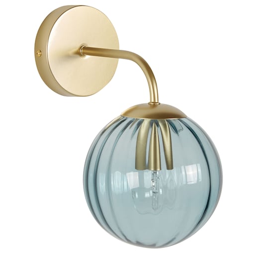 Lampa ścienna BOOMI Niebieski Metal