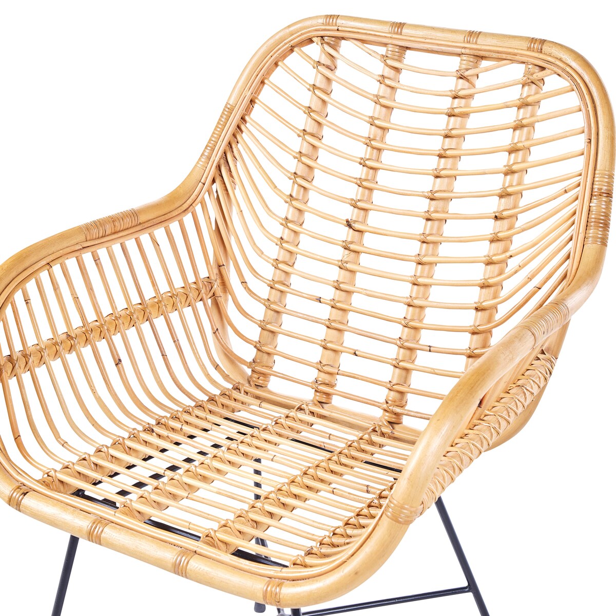 Krzesło do jadalni CANORA Rattan Naturalny