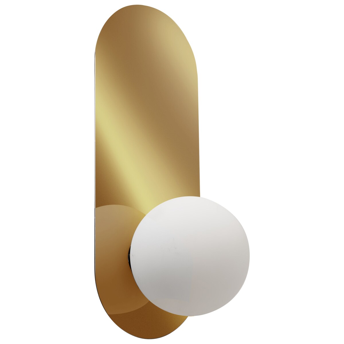 Zestaw 2 lamp ściennych LEISI Szkło Złoty