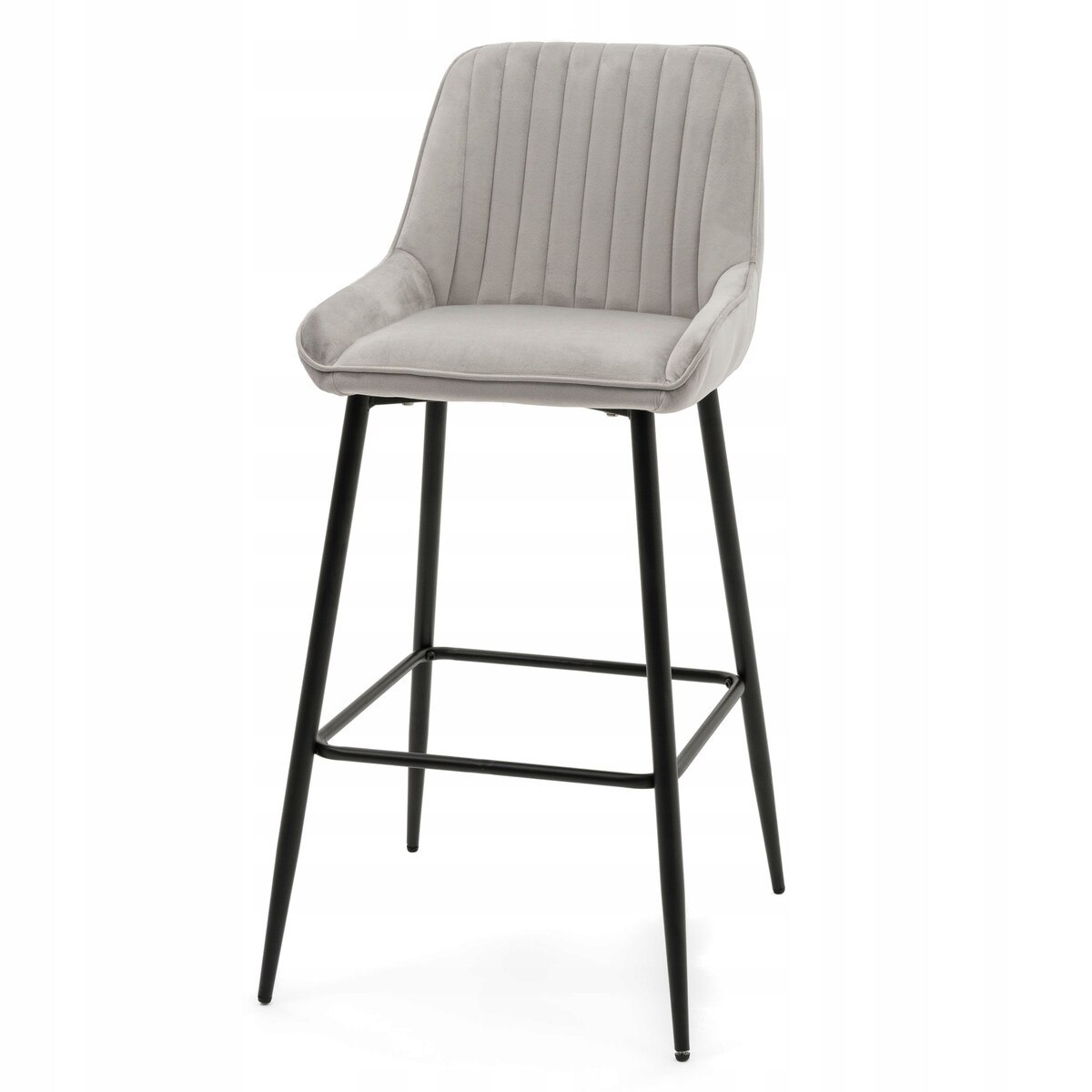 Hoker tapicerowany welurowy do salonu jadalni barowy glamour PASSO