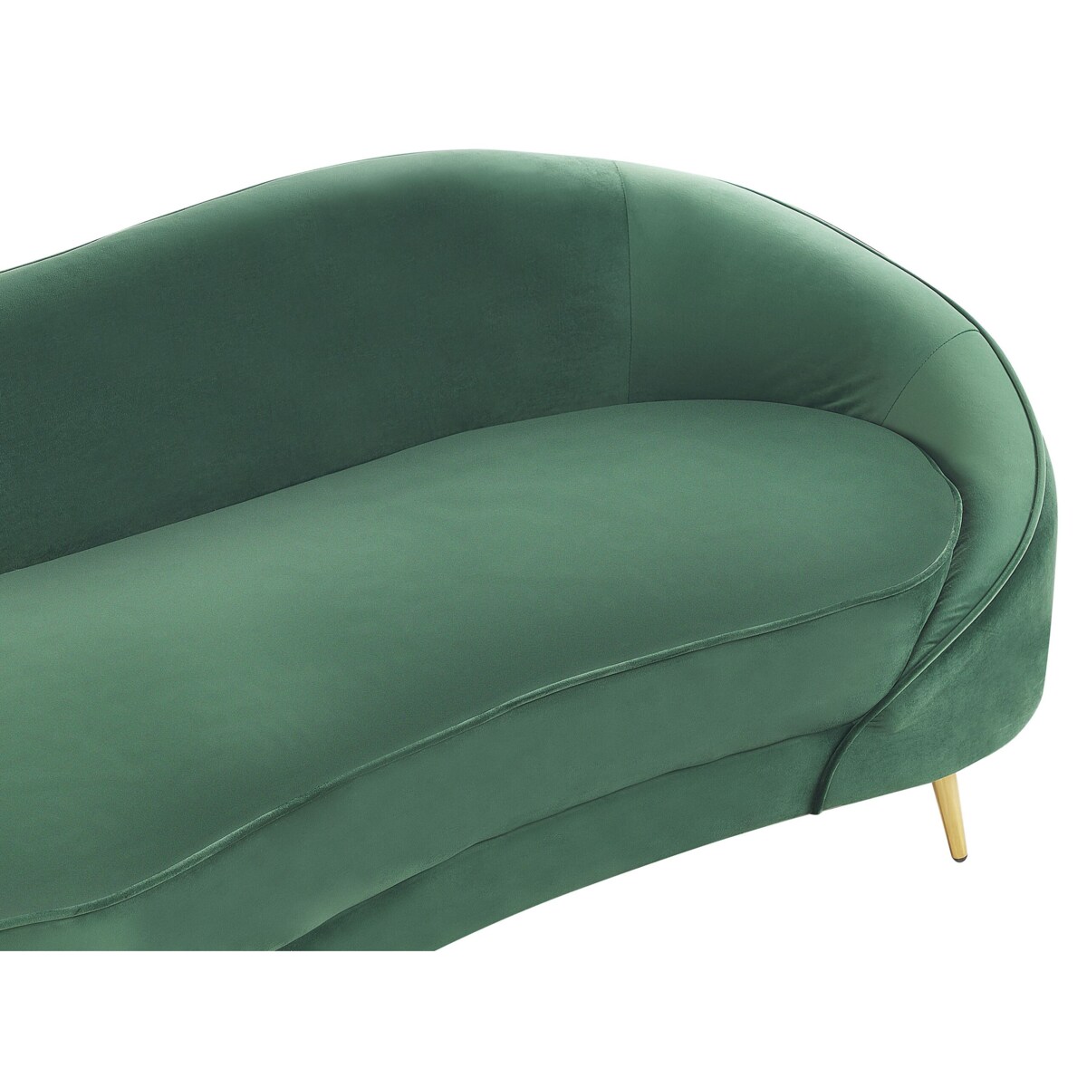 Sofa welurowa zielona SAVAR