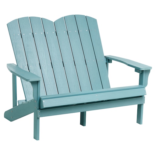 Ławka ogrodowa ADIRONDACK 125 cm Błękitny